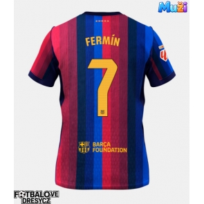 Barcelona Fermin Lopez #7 Domácí Dres 2026-27 Krátký Rukáv